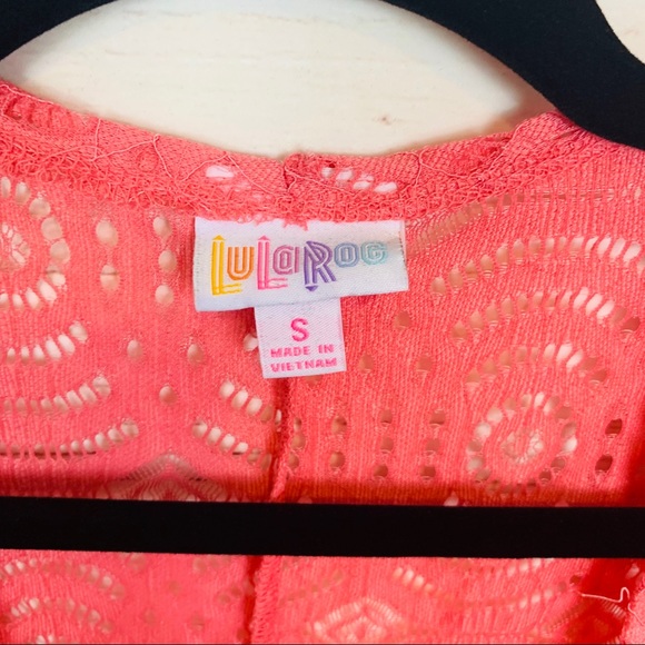 Lularoe pink lace kimono nwot - Picture 3 of 5